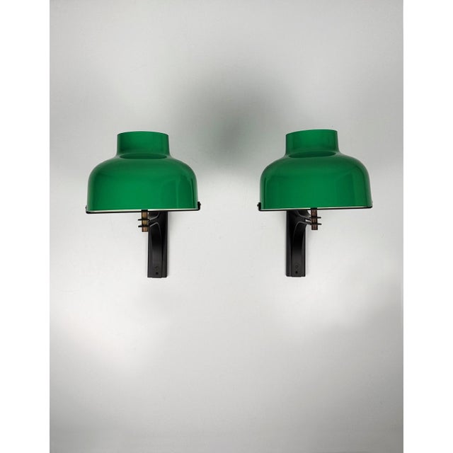 Mid-Century Modern Max Bill Wall Lamps by Miguel Milà for Polinax, 1960s, Set of 2 For Sale - Image 3 of 13