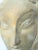 Spelter (white metal ) wall sculpture of female face in high style art modern taste. A very refined reduction in the...