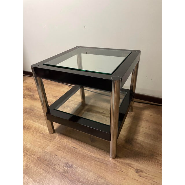 Modern Coffee Table with Glass Shelves, 1970s For Sale - Image 13 of 16
