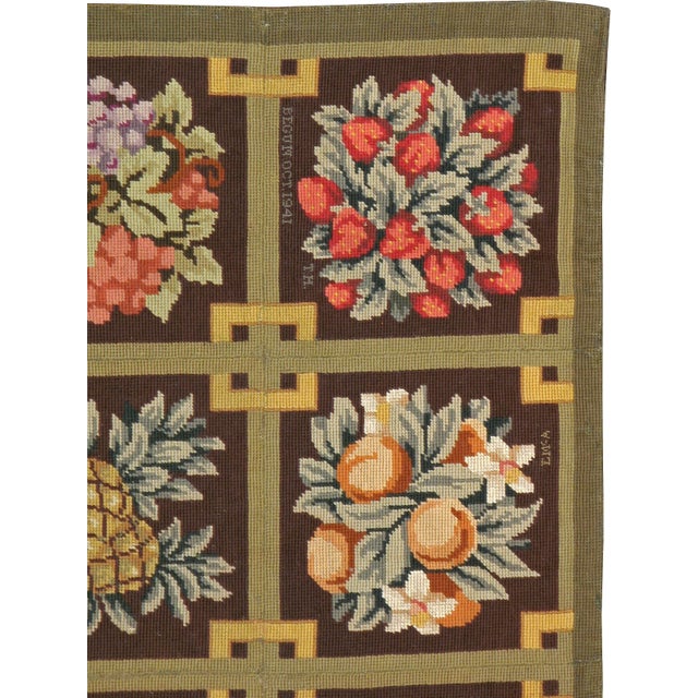 Galerie Shabab Collection Mid-20th Century English Needlepoint Rug For Sale - Image 4 of 10