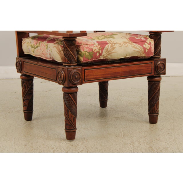 Ralph Lauren Caribbean Style Carved Mahogany Armchair For Sale - Image 9 of 17