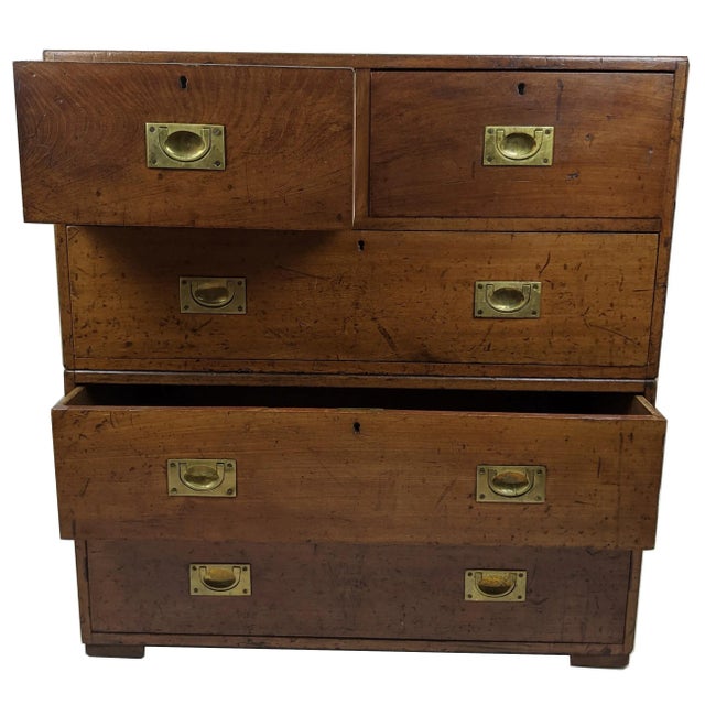 1800s British Campaign Chest Chairish