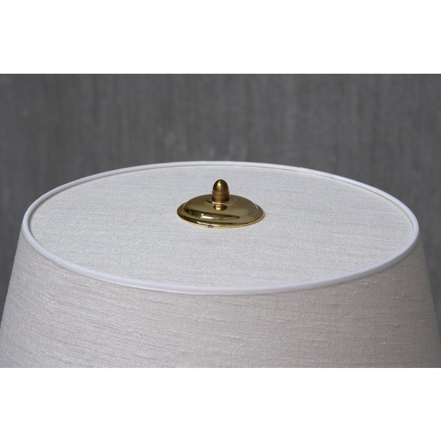 1950s Tall Brass Table Lamps by Harald Notini for Böhlmarks, Sweden, 1950s, Set of 2 For Sale - Image 5 of 13