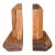 Vintage Handcrafted Bookends With Faceted Beveled Design, Possibly 1980s American Studio Craft For Sale