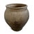 Hand crafted vintage charcoal dark gray terra cotta pot / planter. Charming subtle designs near top. Perfect for use...