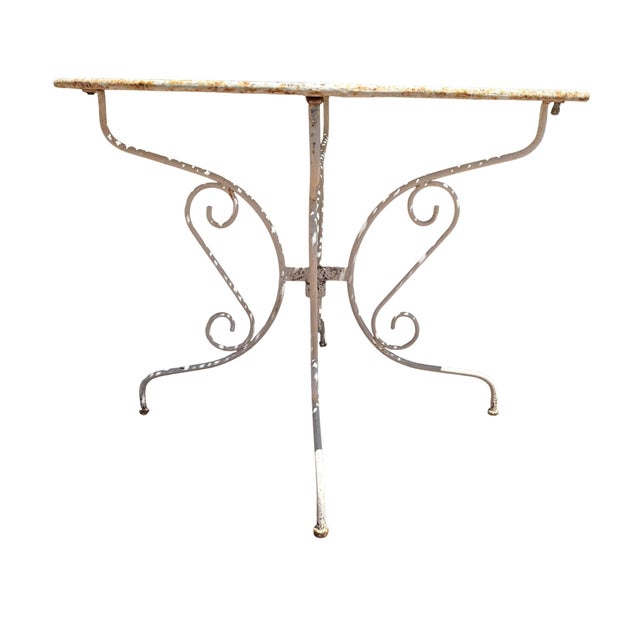 Sheet Metal Garden Table, 1950s For Sale - Image 6 of 11