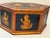 Indian Vintage Hexagonal Hand Painted Wooden Indian Box Hidden Compartments For Sale - Image 3 of 12