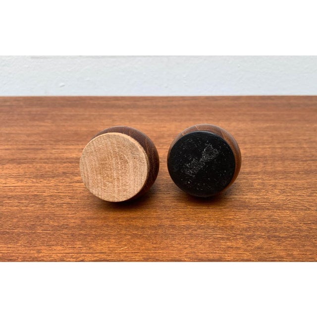 Mid-Century Danish Teak Pepper and Salt Shaker, 1960s, Set of 2 For Sale - Image 9 of 17