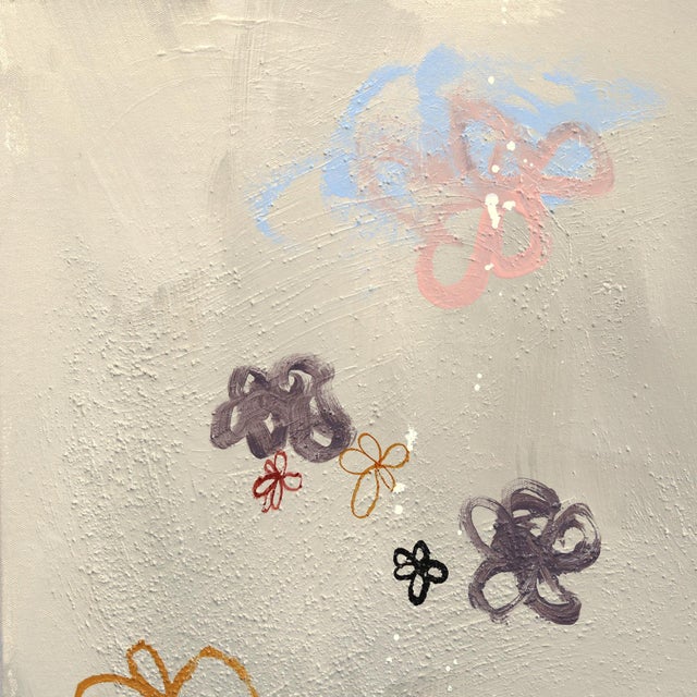 In the Presence of Fragrant Bliss - Large Original Graffiti-Inspired Abstract Floral Mixed Media Painting on Canvas by Amber Goldhammer For Sale In Los Angeles - Image 6 of 9