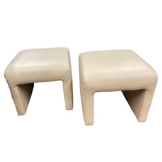 Milo Baughman Directional Footstools - a Pair For Sale