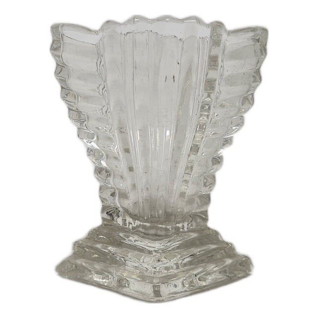 Art Deco Toothpick Case from Hortensja Glasswork, 1930s For Sale
