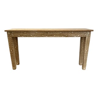 Made Goods Co Tamsin Teak & Bone Console For Sale