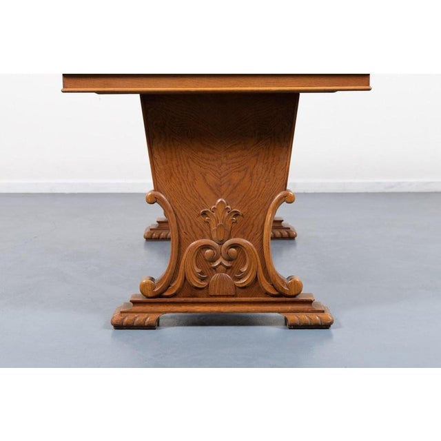 Provenance Oak Dining Table and Dining Chairs, 1950s, Set of 7 For Sale - Image 9 of 18