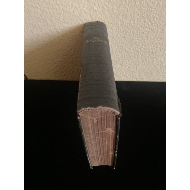 Antique 19th Century Holy Bible in German Circa 1898 For Sale - Image 4 of 18