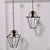 Metal Hexagonal Glass Pendant Lamps, 1950s, Set of 2 For Sale - Image 7 of 16