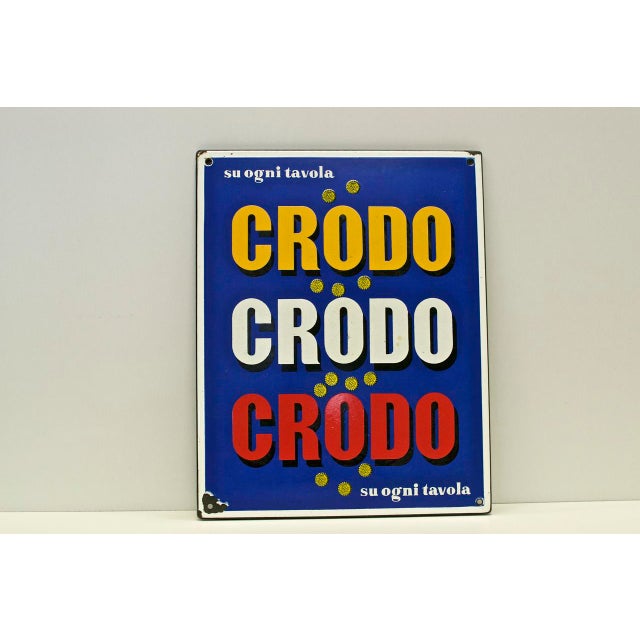 1960s Crodo Enameled Advisor Panel, 1960s For Sale - Image 5 of 7