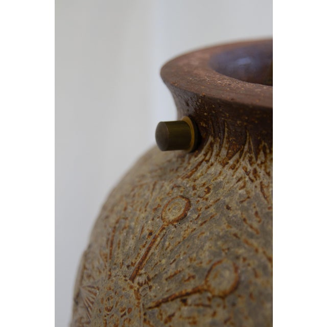 Danish Modern Stoneware and Chain Pendant Light, 1970s For Sale - Image 16 of 18