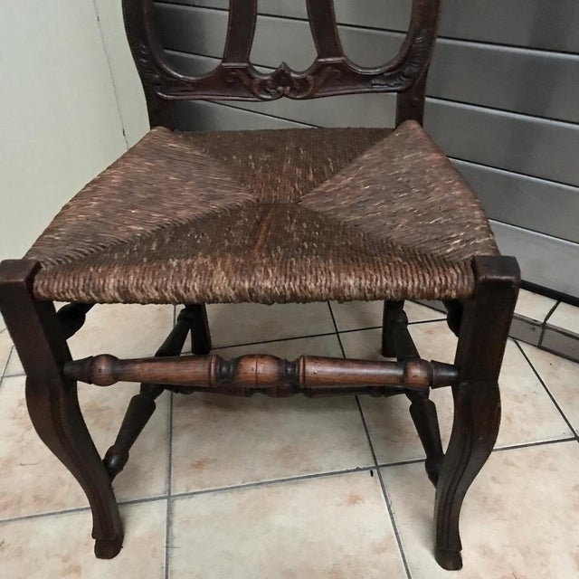 Louis XV Style Oak Dining Chair, 1920s For Sale - Image 6 of 17