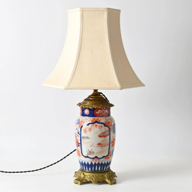 Antique Ormolu Imari Porcelain Table Lamp For Sale - Image 13 of 13