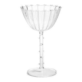 Chaumont Coupe Glass- Clear, Set of 4 For Sale