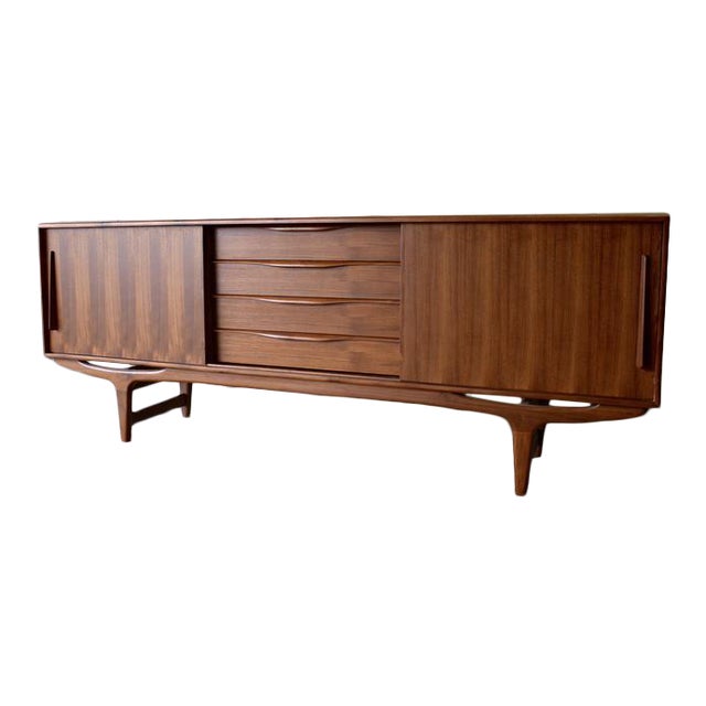 Extra Long Mid Century Modern Teak Credenza Sideboard Chairish