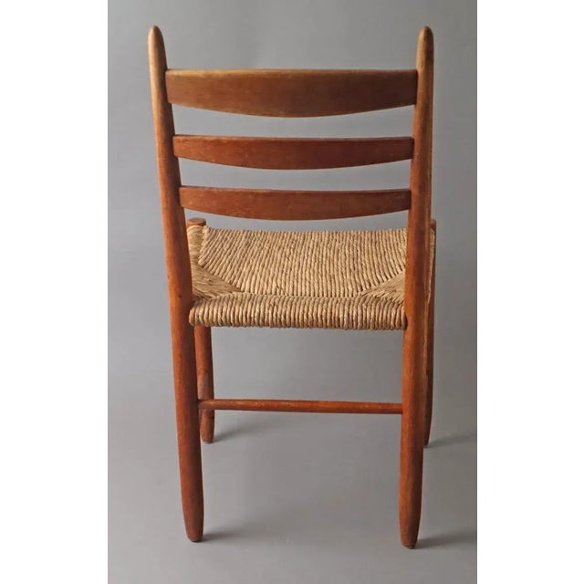 Side Chair with Raffia Seat, 1960s For Sale - Image 6 of 11