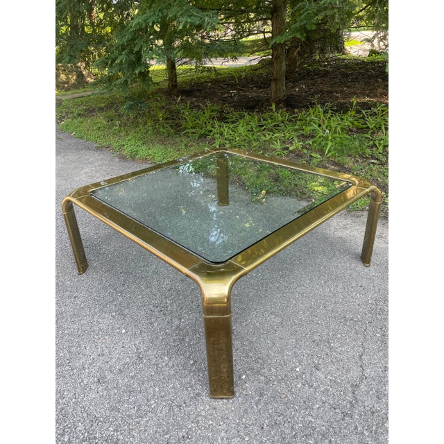 Coffee Table Vintage John Widdicomb Table Waterfall Coffee Table Palm Beach Vintage Table Hollywood Regency For Sale - Image 9 of 10