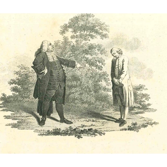 Thomas Holloway, Historical Scene, Original Etching, 1810 For Sale