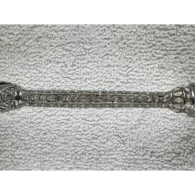 Olivia Riegel Windsor Swarovski Crystals Flute, Set of 2 For Sale - Image 12 of 14