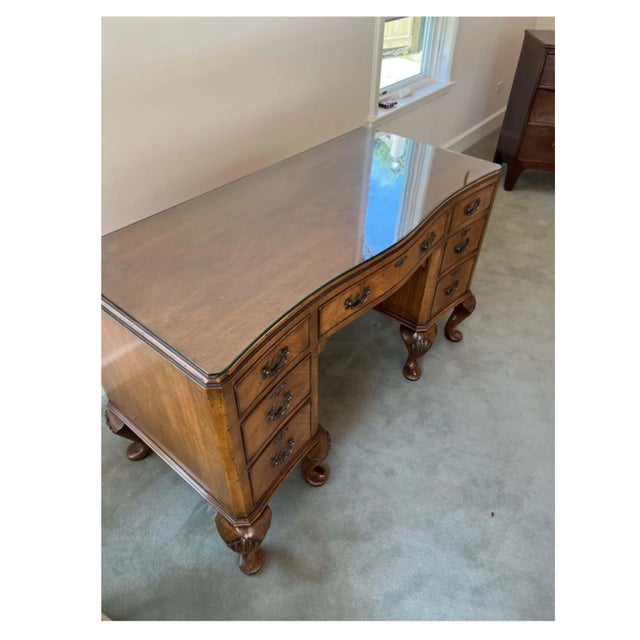 Late 19th Century Antique English Queen Anne Style Desk or Vanity