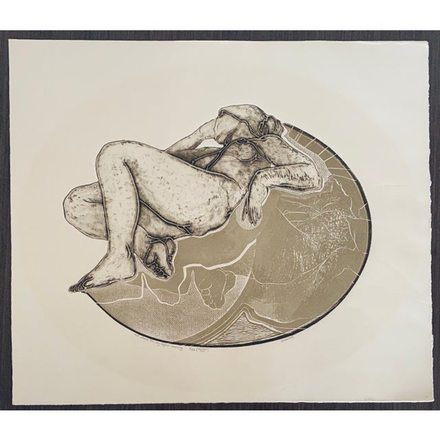 Contemporary Better Saiberlich, Etching with Aquatint Print Women Reclining For Sale - Image 3 of 10