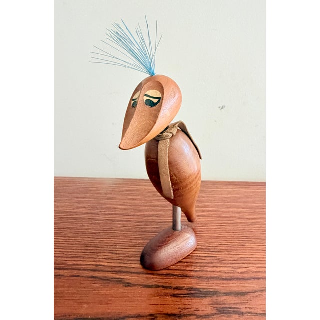 Brown Bird Opener and Corkscrew attributed to Arne Basse, 1960s For Sale - Image 8 of 8