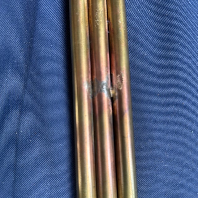 Vintage 1970s Harold Kerr Signed Modernist Brutalist Brass Cattail Wall Pocket Sculpture For Sale - Image 4 of 5