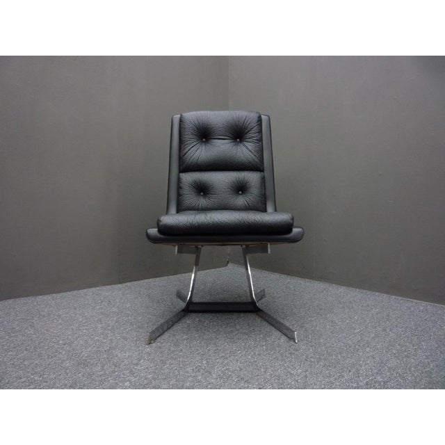 Space Age Flat Steel Lounge Chair, 1960s For Sale - Image 6 of 14