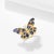 Nina Zhou Butterfly Sapphire Diamond Cocktail Ring in 14k Yellow Gold, size 4.5 For Sale In Los Angeles - Image 6 of 11