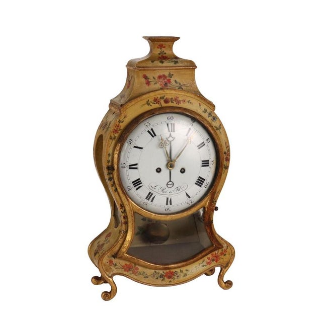 18th Century Pendulum Clock in Wood Decorations, France For Sale - Image 13 of 13
