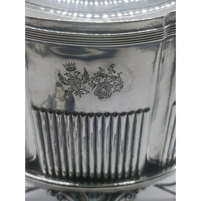 800 Hallmarked Silver Tea Set from Wilhelm Binder, Germany, 1890s, Set of 6 For Sale - Image 4 of 18