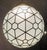 Gold Vintage Art Deco Style Milk Glass & Brass Chandelier For Sale - Image 8 of 11