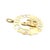Metal Chantecler Capri 18k Large Logo Piazzetta Charm For Sale - Image 7 of 9