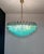 Glass Vintage Murano Glass Chandelier with 185 Turquoise Poliedri, 1990 For Sale - Image 7 of 18
