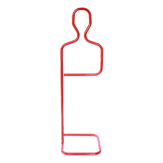 Postmodern Tubular Silent Valet Stand from Servorosso, Italy, 1980s For Sale