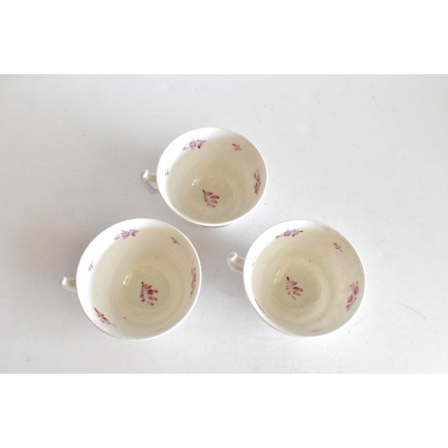 Ceramic Collection of Georgian Famille Rose Tea Cups - Set of 6 For Sale - Image 7 of 13