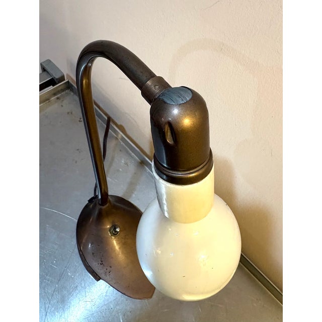 Mid-Century Modern 1930s Swivelier Cast Iron Gooseneck Desk Lamp For Sale - Image 3 of 7