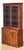 English Two-Tiered Glass Front Bookcases of Figured Wood - Two Available For Sale - Image 9 of 17
