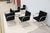 2010s Ludwig Mies Van Der Rohe Brno Tubular Chairs in Black Fabric by Gordon - Set of 6 For Sale - Image 5 of 18