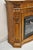 Early 21st Century Twin Star International 62" Cherry Wood Empire Style Heater Tv Stand Fireplace For Sale - Image 5 of 11