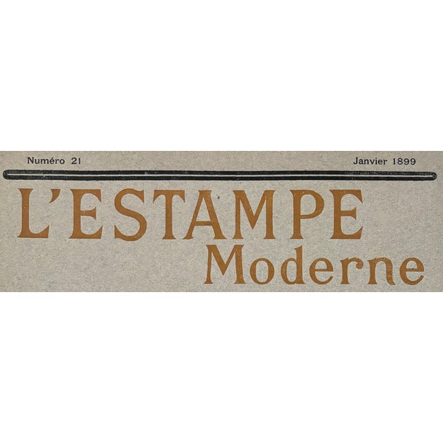 Mucha, Cover for l'Estampe Moderne, 1899, Lithograph For Sale - Image 6 of 9
