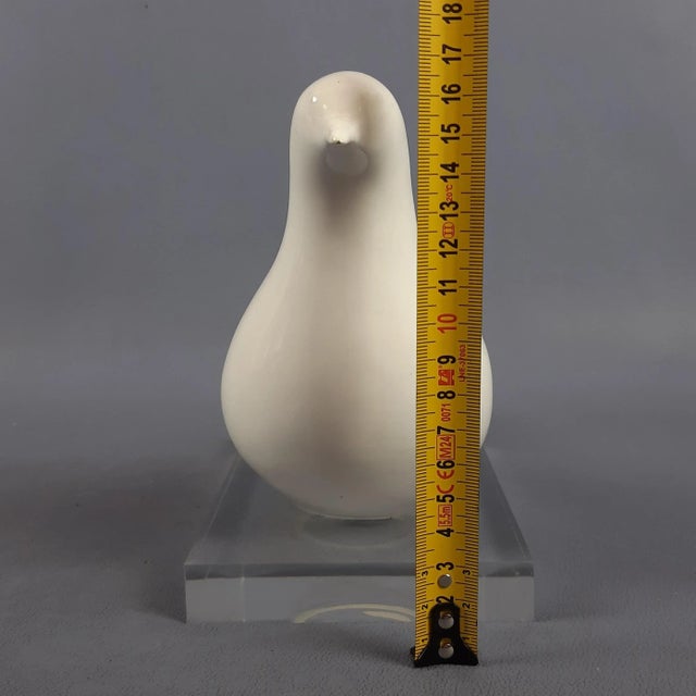 Seagull Ceramic Sculpture on Acrylic Glass Base by Sergio Valli, 1970s For Sale - Image 15 of 16