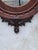 Brown 1940s American Federal Eagle Hand Carved Mahogany Wall Mirror Large For Sale - Image 8 of 15