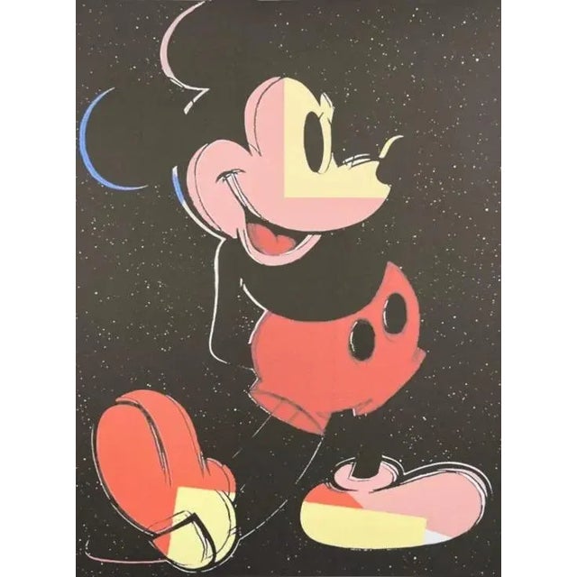 After Andy Warhol, Mickey Mouse - Black , 1980s, Lithograph For Sale - Image 4 of 7